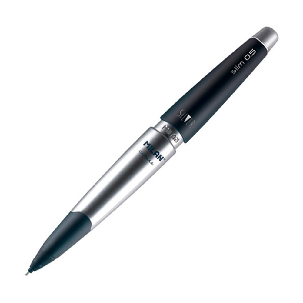 Карандаш автоматический "Capsule Slim Silver", 0.5 мм, с ластиком