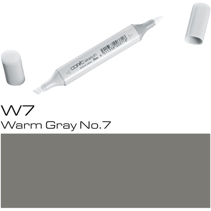Маркер перманентный "Copic Sketch", W-7 теплый серый №7