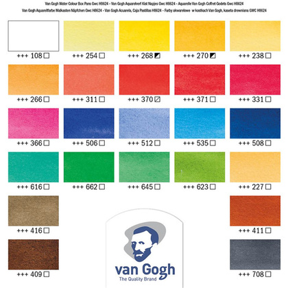 Набор красок акварельных "Van Gogh", 24 цвета - 2