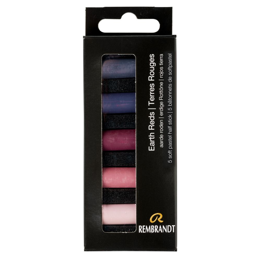 Набор мягкой пастели "Rembrandt Half Pastel", 5 цветов, красные земли