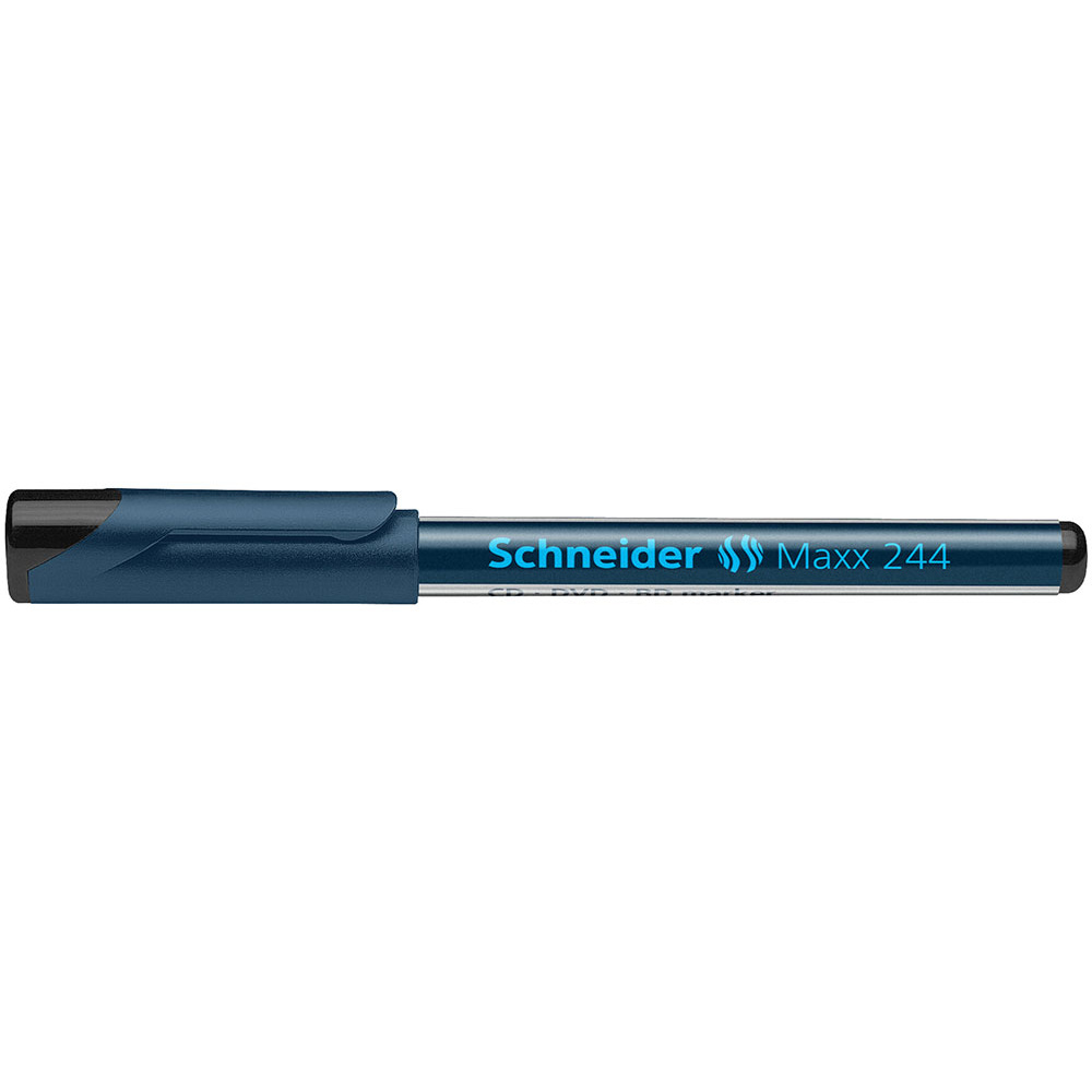 Маркер перманентный "Schneider Maxx 244", черный    - 3