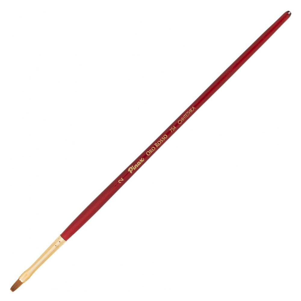 Кисть для рисования "Pinax ORO ROSSO", синтетика, плоская, №2