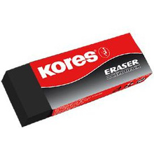 Ластик Kores "DF20", 1 шт, черный