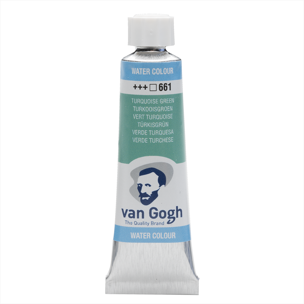 Краски акварельные "Van Gogh", 661 бирюзовый зеленый, 10 мл, туба