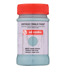 Краска декоративная "VINTAGE CHALK PAINT", 100 мл, 6033 зеленая полынь