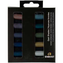 Набор мягкой пастели "Rembrandt Half Pastel", 10 цветов, темные оттенки