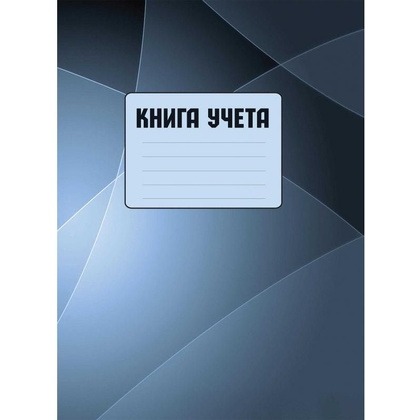 Книга канцелярская "Колор", A4, 100 листов, клетка, серый, голубой