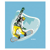 Тетрадь "Snowboarding", А5, 48 листов, линейка, ассорти - 8