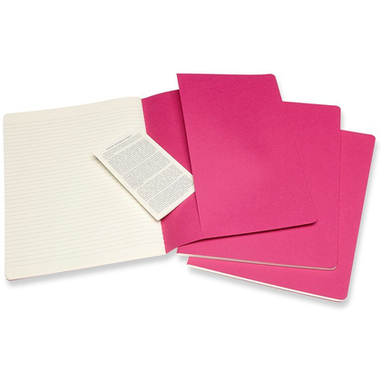 Блокнот "Cahier Journal Xlarge", А4, 190x250 мм, 60 л, 3 шт, розовый неон - 4