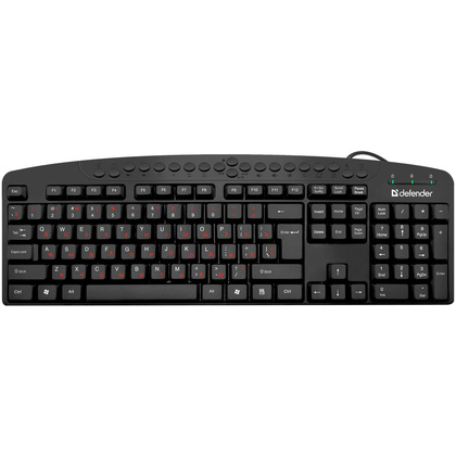 Клавиатура Defender "Atlas HB-450 RU", USB, проводная, черный