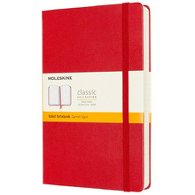 Блокнот "Classic Expended Large", А5, 200 листов, линейка, красный