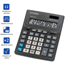 Калькулятор настольный Citizen "CDB-1201 BK", 12-разрядный, черный