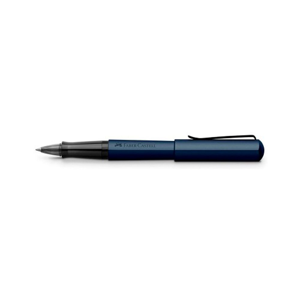 Ручка-роллер "Ink roller Hexo blue", синий, стерж. черный - 3