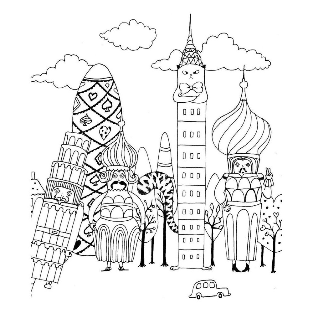Раскраска "Миллион котов" - 4