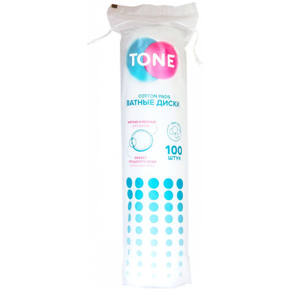 Ватные диски "TONE", 100 шт/уп