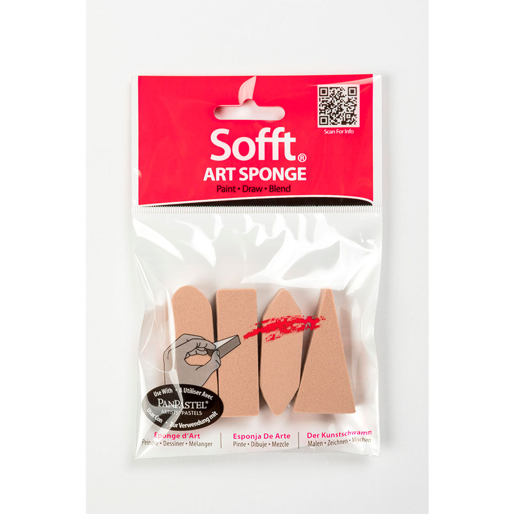 Губка натуральная (спонж) "Sofft Art Sponge Bar", 4 шт - 2