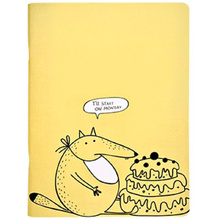 Тетрадь "Strange animals лис", А4, 40 листов, клетка, разноцветный