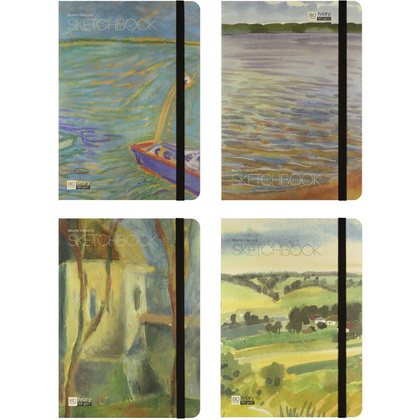 Скетчбук "Bruno Visconti", 17.9x25 см, 100 г/м2, 80 листов, ассорти