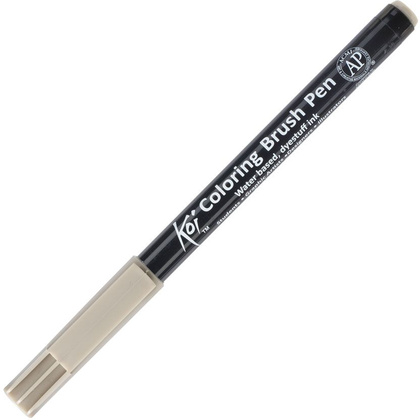 Маркер акварельный "Koi Color Brush", теплый серый