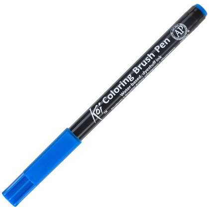 Маркер акварельный "Koi Color Brush", лазурный