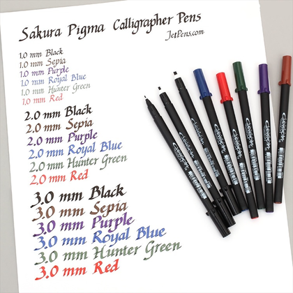 Ручка для каллиграфии "Pigma Calligrapher", 2 мм, черный - 4