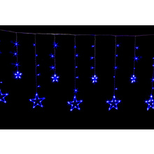 Гирлянда LED "Бахрома. Звезда s", 3 м, синий
