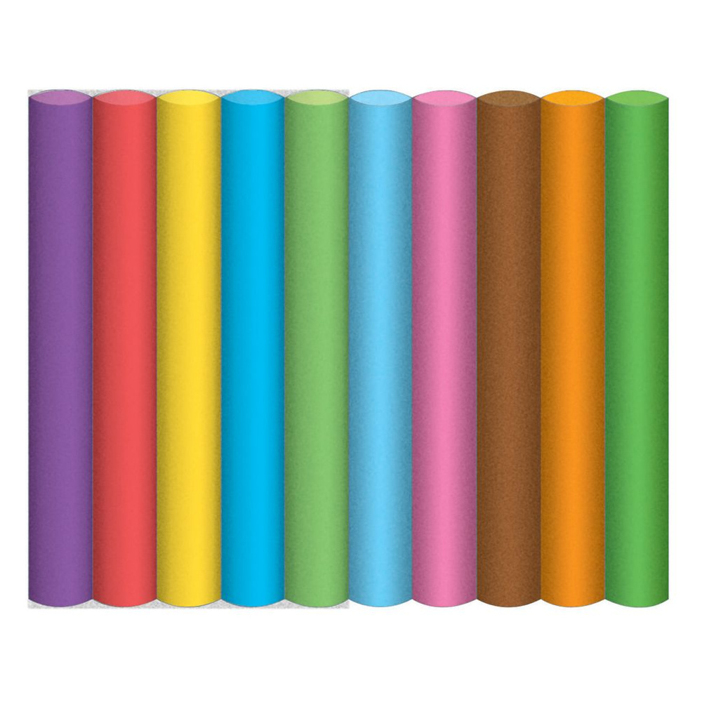 Мелки для доски круглые Maped "Color Peps", 10 цветов, ассорти - 3