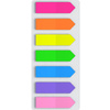 Закладки пластиковые "Neon Arrows", 12x44 мм, 7 цветовx20 шт., ассорти - 3