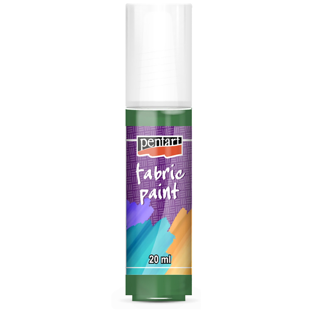 Краски для текстиля "Pentart Fabric paint", 20 мл, зеленый