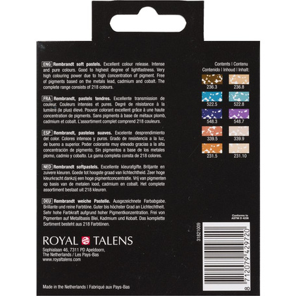 Набор мягкой пастели "Rembrandt Half Pastel", 10 цветов, ассорти - 4