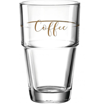 Стакан стеклянный "Solo Coffee", 410 мл, прозрачный