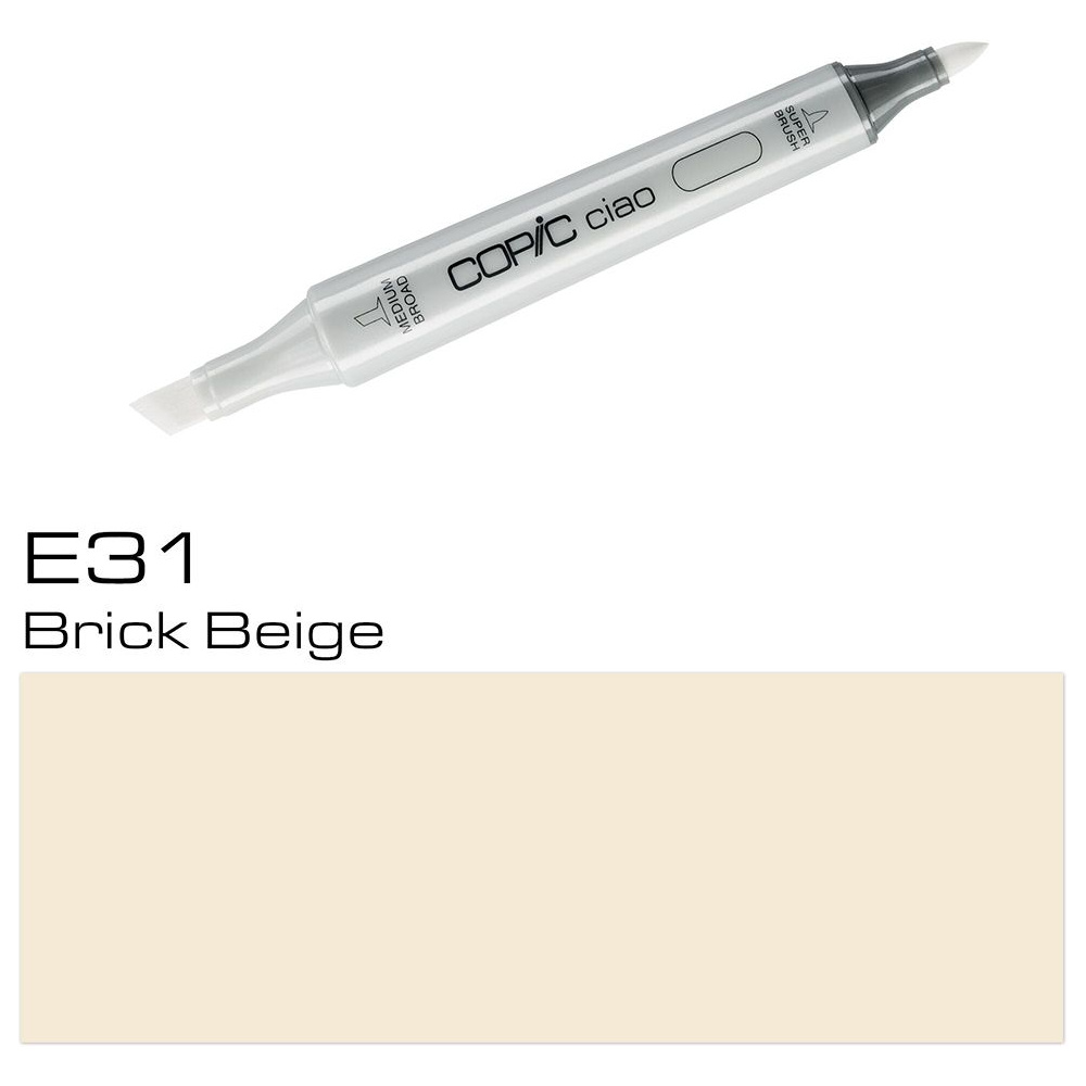 Маркер перманентный "Copic ciao", E-31 кирпично-бежевый