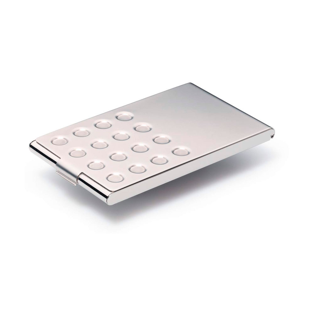 Визитница карманная "Business Card Box Chrome", серебристый