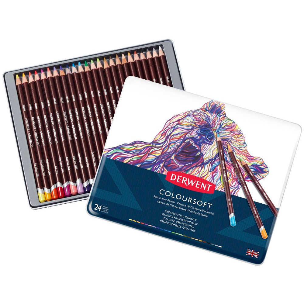 Набор цветных карандашей "Coloursoft", 24 цвета