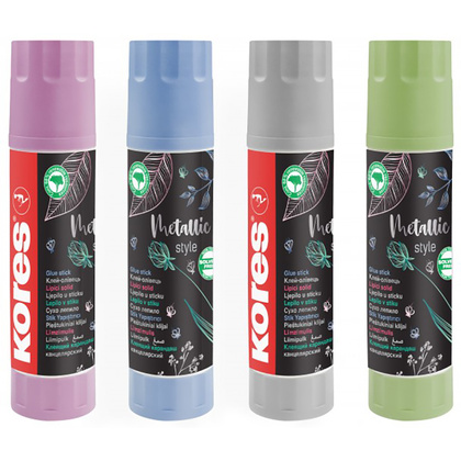 Клей-карандаш "Kores Metallic Style", 20 г