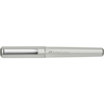 Ручка перьевая "Hexo Silver", F, матовый серебристый, патрон черный - 4