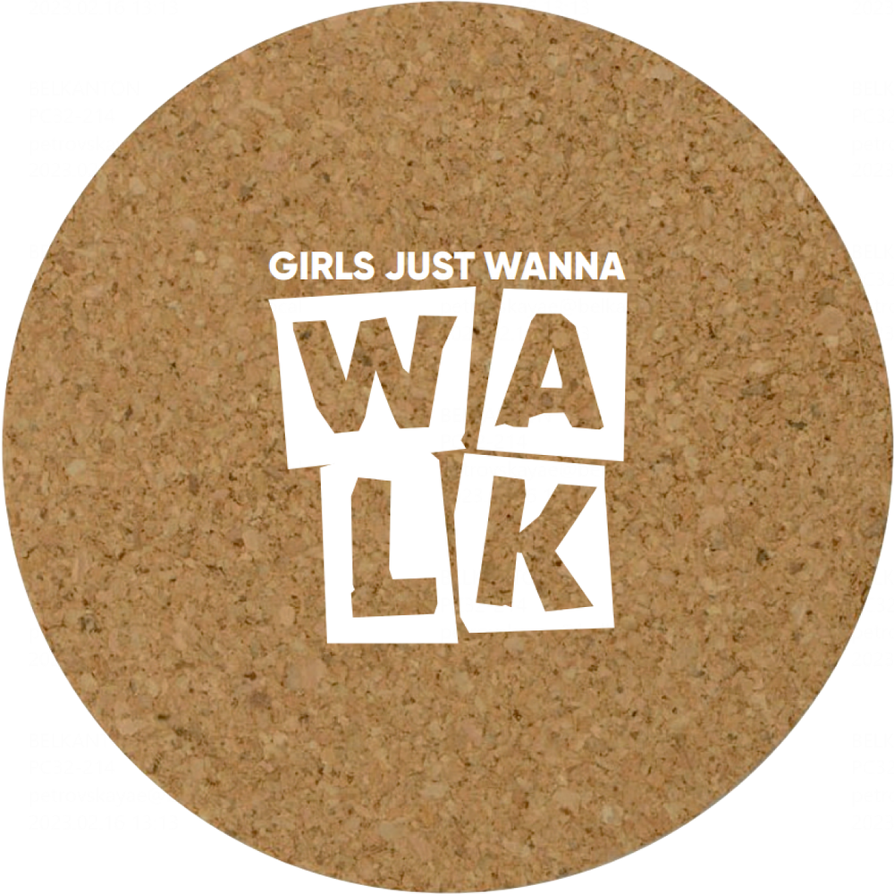 Костер для стаканов "Girls just wanna walk"