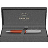 Ручка шариковая автоматическая Parker "Sonnet Essential SB K545", 0,7 мм, серебристый, оранжевый, стерж. черный - 2