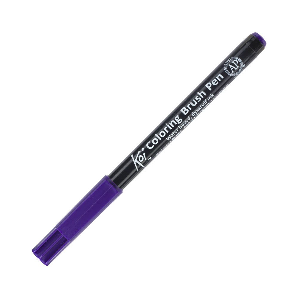 Маркер акварельный "Koi Color Brush", фиолетовый