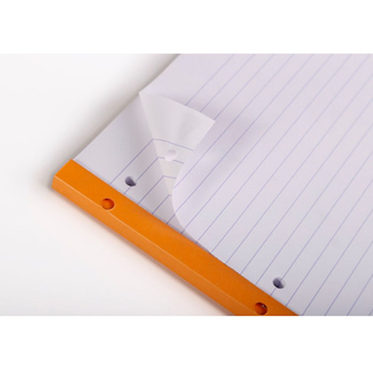 Сменный блок для тетради на кольцах "Rhodia", А4+, 80 листов, линейка, оранжевый - 2