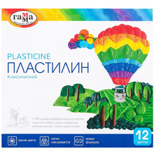 Пластилин "Классический", 12 цветов