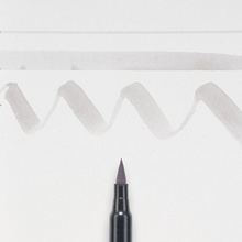 Маркер акварельный "Koi Color Brush", холодный светло-серый