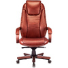 Кресло д/руководителя Бюрократ T-9923WALNUT светло-коричневый Leather Eichel кожа крестовина металл/дерево - 2
