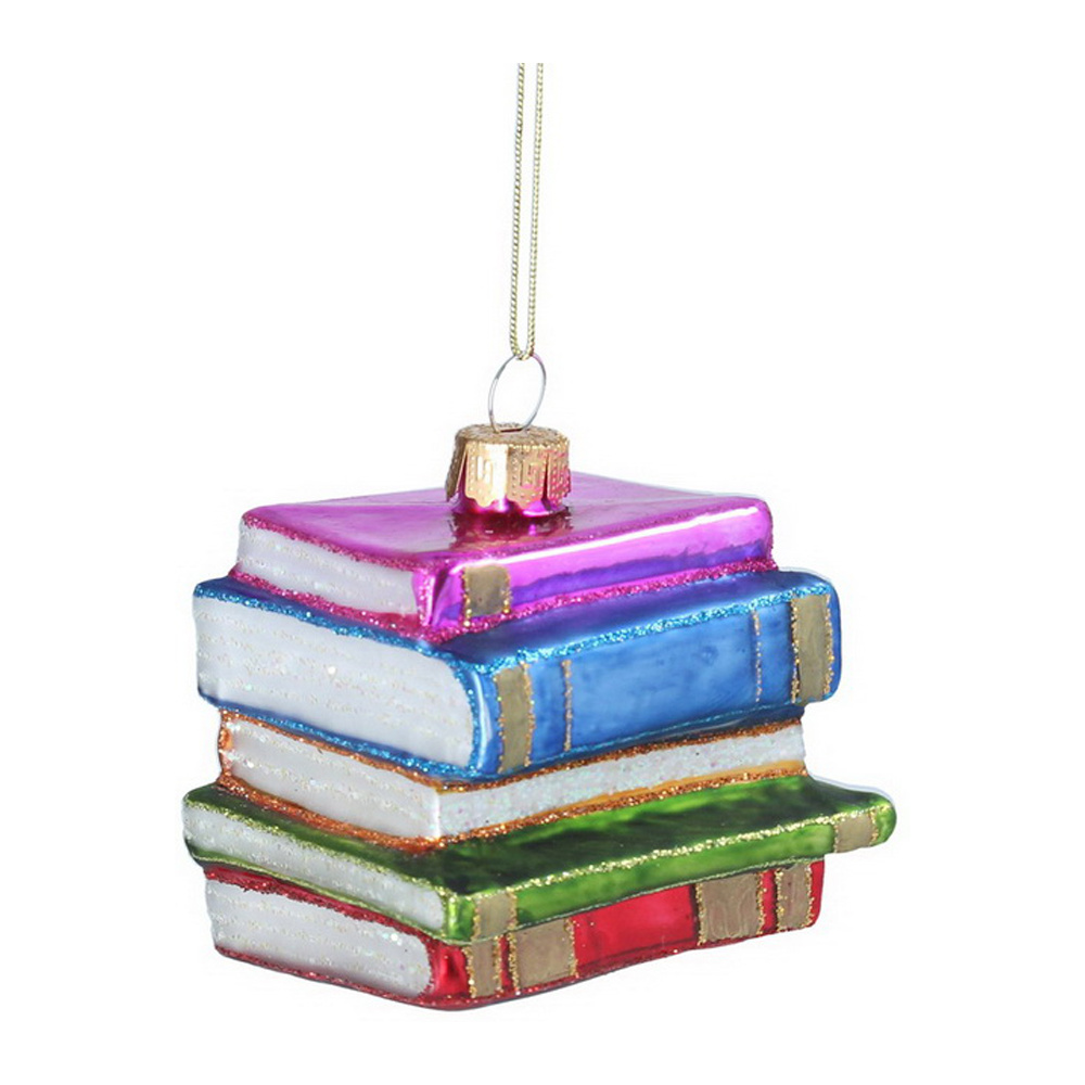 Украшение новогоднее "Стопка книг", разноцветный