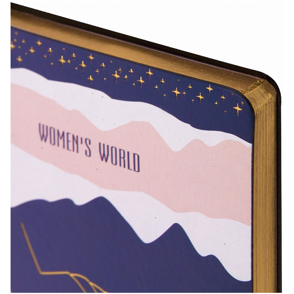 Ежедневник недатированный "Women's World", А5, 136 страниц, синий - 4