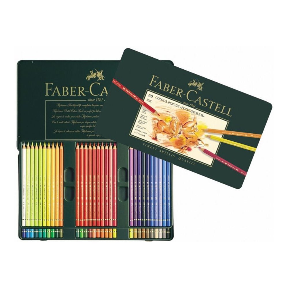Набор цветных карандашей "Polychromos", 60 шт., в металлической упаковке