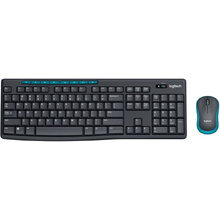 Комплект клавиатура и мышь "Logitech MK275", черный, синий