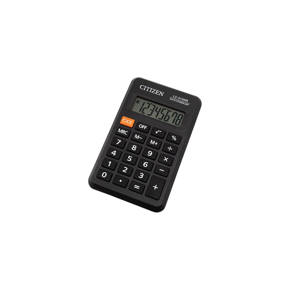 Калькулятор карманный Citizen "LC-310NR", 8-разрядный, черный