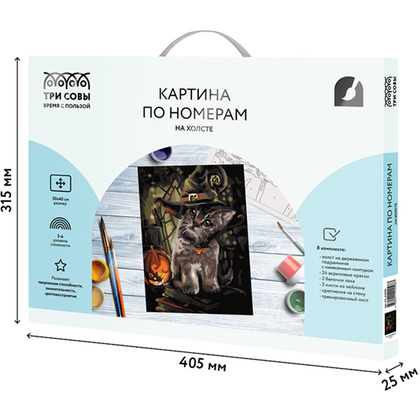 Картина по номерам "Заколдованный котик" - 8