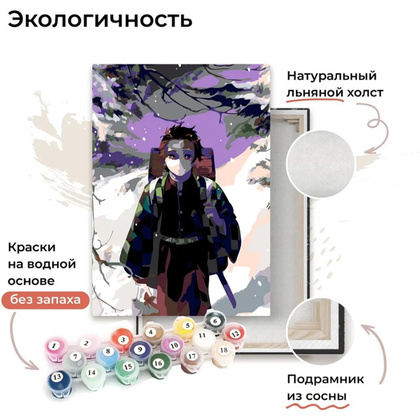 Картина по номерам "Танзиро Камадо" - 5